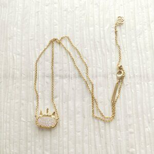 Kendra Scott Elisa Unicorn Drusy Gold Short Necklace